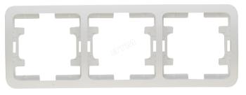 3156 Рамка 3 поста белая Mimoza Makel 22013