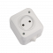 3187 Розетка без заземления белая IP44 Makel 18306
