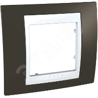 29984 Рамка 1 пост какао/белая Unica-Хамелеон U6.002.871