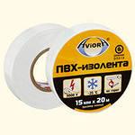 14912 Изолента ПВХ белая 15мм 20м Aviora 305-060