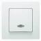 26712 Выключатель одноклавишный с подсветкой белый с/п Lillium Natural Kare Makel 32001021