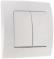 26713 Выключатель двухклавишный белый с/п Lillium Natural Kare Makel 32001003