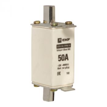 7591 Плавкая вставка ППН-33 100/ 50А габарит 00С EKF