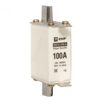 7594 Плавкая вставка ППН-33 100/100А габарит 00С EKF
