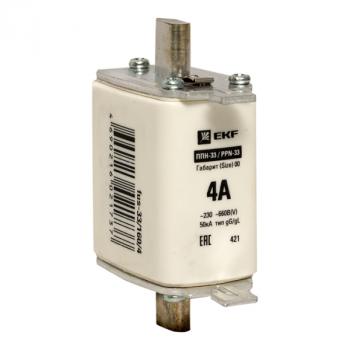 7595 Плавкая вставка ППН-33 160/ 4А габарит 00 EKF