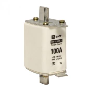 7606 Плавкая вставка ППН-33 160/100А габарит 00 EKF PROxima
