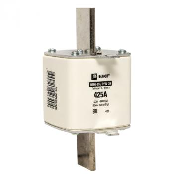 7630 Плавкая вставка ППН-39 630/425А габарит 3 EKF