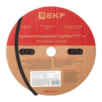 23313 Трубка термоусадочная ТУТ нг 30/15 черн. (уп.50м) EKF PROxima