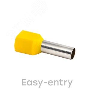 23340 Наконечник штыревой втулочный изолированный НШвИ(2) 6, 0-14 (уп 50шт) EKF