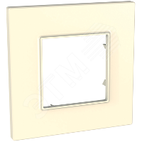 30257 Рамка 1 пост кремовый Unica QUADRO MGU2.702.25