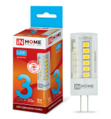 37112 Лампа светодиодная LED-JC-VC 3Вт 12В G4 4000К 260Лм IN HOME