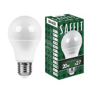38950 Лампа светодиодная LED 20вт Е27 дневной (SBA6020) SAFFIT
