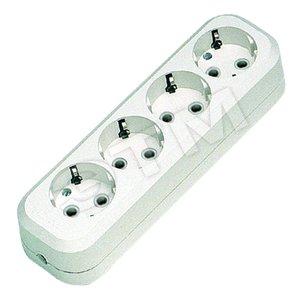 4280 Колодка удлинителя 4-м с заземл. Makel MGP151