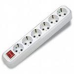 8957 Колодка удлинителя 6-м с заземл. с выкл. Makel MGP231