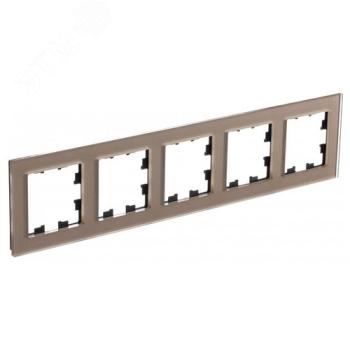 43874 Рамка 5-м AtlasDesign Nature органич. стекло шампань SE