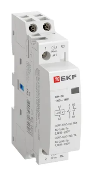 26764 Контактор модульный КМ 20А 1NO+1NC 230В АС (1 мод.) PROXIMA EKF