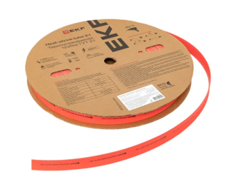 3897 Термоусаживаемая трубка ТУТ нг 20/10 красная рулон EKF PROxima