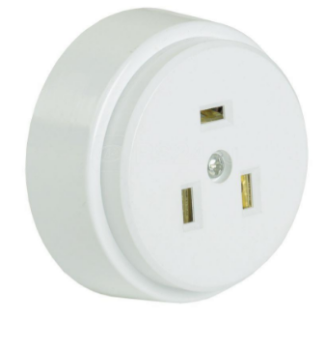 43190 Розетка разборная для плиты с заземлением открытая установка 32А белая РПпл10-01-Ст IEK