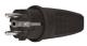 10055 Вилка прямая c/з каучук 16А 250В IP44 (еврослот) UNIVersa