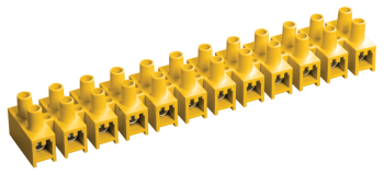 26072 Зажим контактный винтовой ЗВИ-20 н/г 4, 0-10мм2 12пар желтый IEK