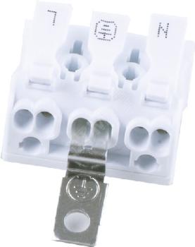 40414 Клемма монтажная с заземлением, 3 контактные группы, Stekker