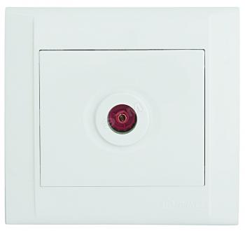 30601 Розетка TV проходная белая Defne Makel 42001007