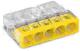 34707 Клемма 5x2.5мм желтая/прозрачная (100шт) 2273-205 WAGO