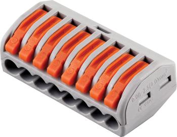 40008 Клемма строительно-монтажная 8-проводная STEKKER, LD222-418