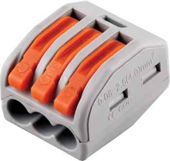 40020 Клемма строительно-монтажная 3-проводная STEKKER, LD222-413