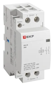7521 Контактор модульный КМ 20А 2NO 230В АС (2 мод.) PROXIMA EKF