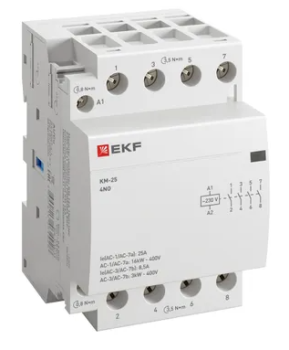 7526 Контактор модульный КМ 25А 4NO 230В АС (3 мод.) PROXIMA EKF