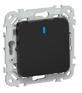 44062 Выключатель 1-кл. СП FLITE ВС11-1-1-ФлЧ 10А с индикацией механизм черн. IEK