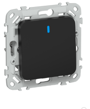 44067 Выключатель проходной 1-кл. СП FLITE ВС61-1-1-ФлЧ 10А с индикацией механизм черн. IEK