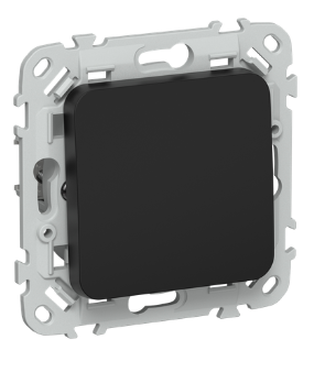 44071 Выключатель кнопочный проходной 1-кл. СП FLITE ВС61-2-0-ФлЧ 10А механизм черн. IEK