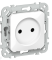 43909 Розетка СП FLITE РС01-0-ФлБ 10А без заземл. без защ. шторок механизм бел. IEK