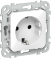 43910 Розетка СП FLITE РС11-1-ФлБ 16А с заземл. без защ. шторок безвинтовое крепление механизм бел.
