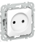 43914 Розетка СП FLITE РСш01-0-ФлБ 10А без заземл. с защ. шторками механизм бел. IEK