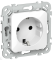43918 Розетка СП FLITE РСш11-0-ФлБ 16А с заземл. с защ. шторками механизм бел. IEK