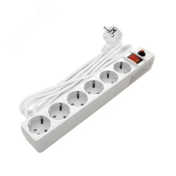 44010 Фильтр сетевой с заземлением ПВС 3-0.75 белый 7м UNIVersal