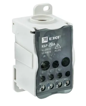 33137 Блок распределительный КБР на DIN-рейку и монтажную панель 250A EKF PROxima