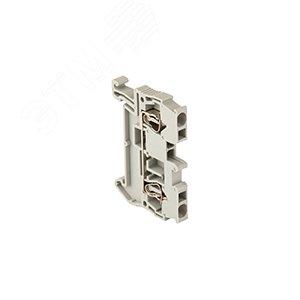 42453 Клемма проходная пружинная ST 2.5 мм2 серая EKF