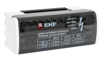 7285 Шина нулевая в корпусе (2x11) EKF PROxima