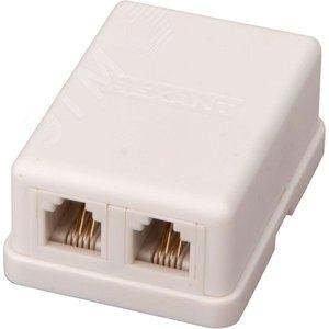 28316 Розетка телефонная внешняя, 2 порта UTP, RJ-14 (6P4C) Rexant