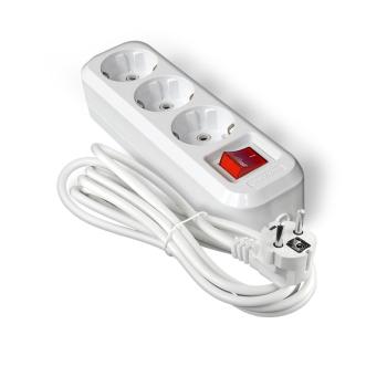 0232 Удлинитель 3х7м с заземл. 10А IP20 S-303 ПВС 3х1 с выкл. UNIVersal