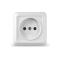 3435 Розетка 1-м ОП Олимп 16А IP20 без заземл. бел. UNIVersal