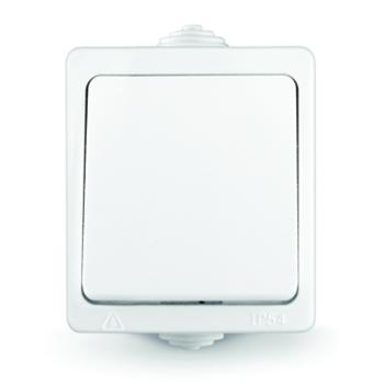 32382 Выключатель 1-кл. ОП Аллегро 10А IP54 бел. UNIVersal