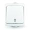 32386 Переключатель проходной 1-кл. ОП Аллегро 10А IP54 (еврослот) бел. UNIVersal