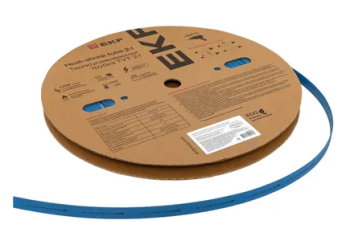 8206 Термоусаживаемая трубка ТУТ нг 12/6 синяя рулон EKF PROxima