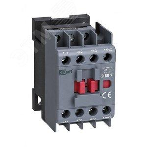41037 Контактор 6А 24В АС3 АС4 1НЗ КМ-102 DEKraft