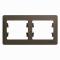 31462 Рамка 2-м Glossa горизонт. шоколад SE